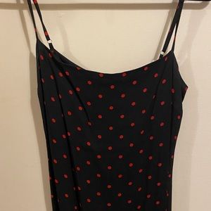 Reformation polka dot dress